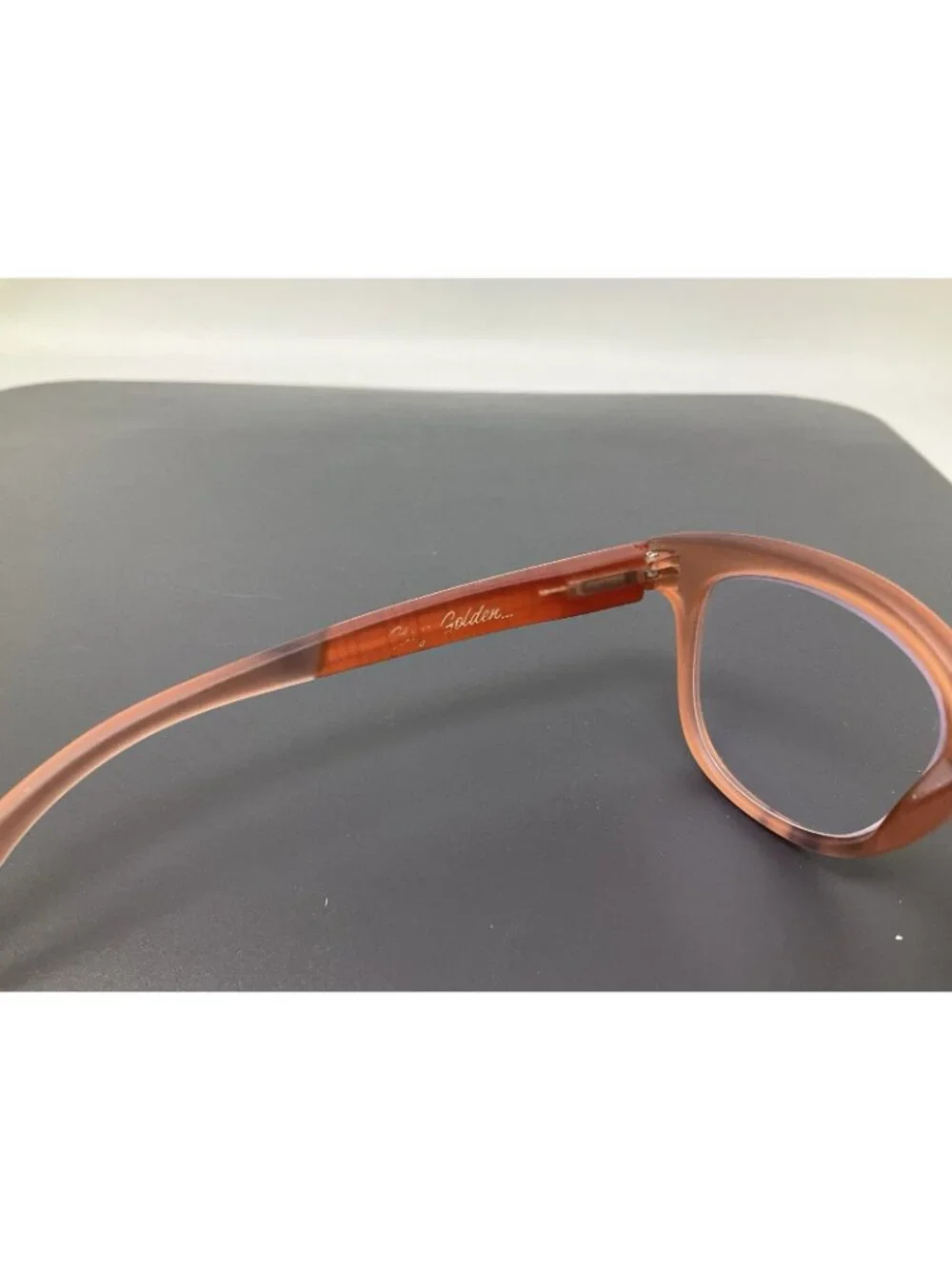 Peepers 2652 Brocade Focus Blush Golden Blue Light Block Reading Glasses +1.50